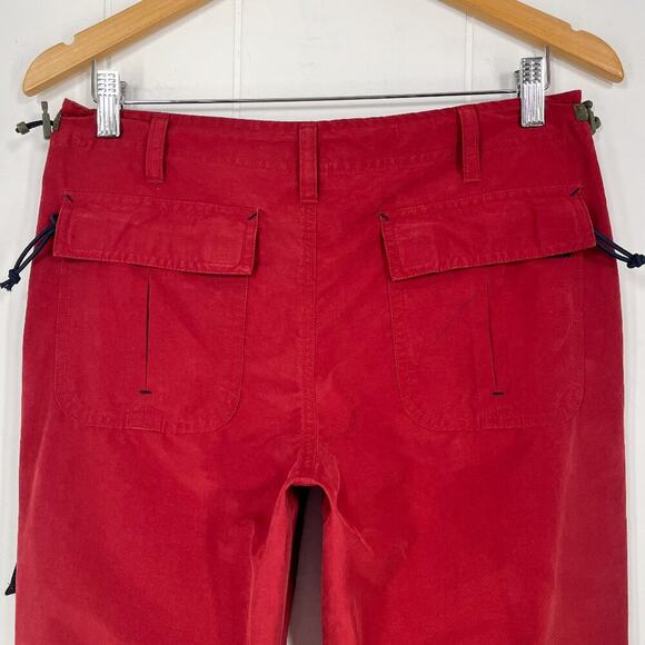 American Eagle VTG Y2K Flight Pant Paratrooper Cargo Cinch Waist 30" Tag Size 4 - Picture 5 of 16
